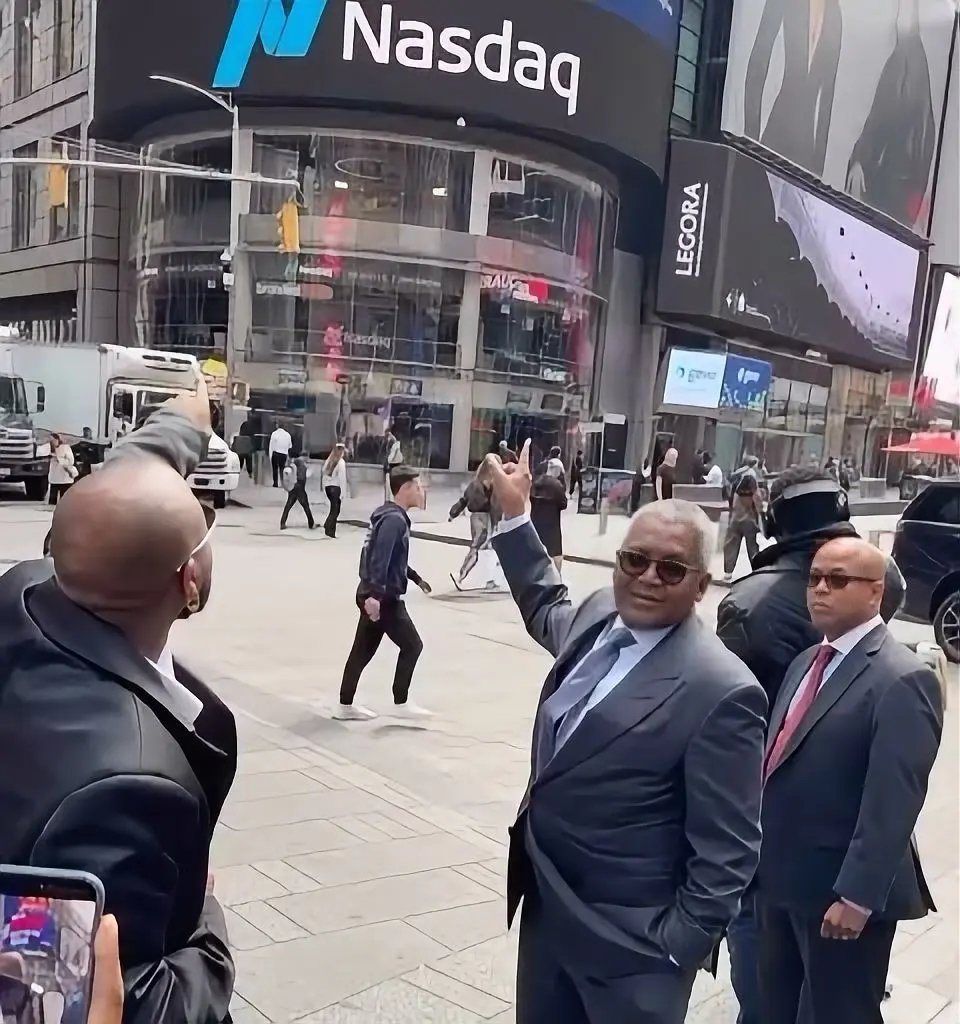 Davido and Aliko Dangote Unveil Dangote Billboard at Times Square